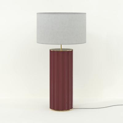 Лампа Aromas del Campo Настольная лампа Onica золотой металл / керамика Granate + белый абажур 801011/41 арт. 203957