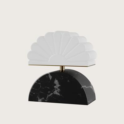 Лампа Aromas del Campo Настольная лампа Gina состаренный золотой металл/черный мрамор арт. 216002