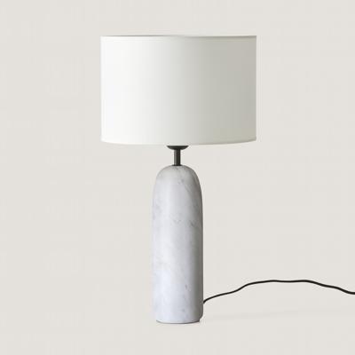 Лампа Aromas del Campo Настольная лампа Shin белый мрамор / абажур 801011/36 арт. 113166