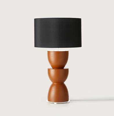 Лампа Aromas del Campo Настольная лама Metric белый металл, черный абажур 801021/41 арт. 219295