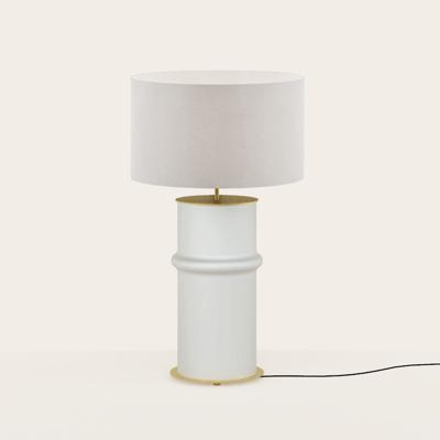 Лампа Aromas del Campo Настольная лампа Bambu матовый латунный металл с абажуром 801011/41 арт. 461552