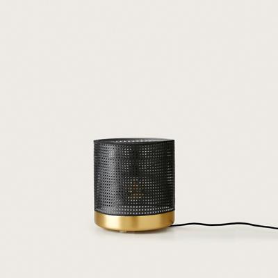 Лампа Aromas del Campo Настольная лампа Stan латунный металл - черный ротанг арт. 100790