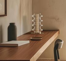 Лампа Aromas del Campo Настольная лампа Vitree золотой металл/ прозрачный плафон арт. 434533