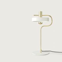 Лампа Aromas del Campo Настольная лампа Aloa золотой металл / белый плафон арт. 272733