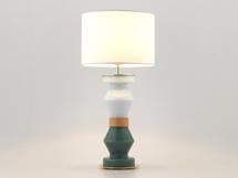 Лампа Aromas del Campo Настольная лампа Kitta Kitta золотой металл+ белый абажур 801011/41 арт. 091492