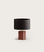 Лампа Aromas del Campo Настольная лампа Pire NAC 140/1 Matt black с абажуром 801021/41 арт. 264580