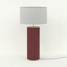 Лампа Aromas del Campo Настольная лампа Onica золотой металл / керамика Granate + белый абажур 801011/41 арт. 203957