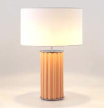 Лампа Aromas del Campo Настольная лампа Sonica золотой металл / белая керамика + белый абажур 801011/36 арт. 424484