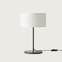 Лампа Aromas del Campo Настольная лампа Hedra черный металл / черный мрамор + абажур 801011/31 арт. 113172