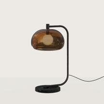 Лампа Aromas del Campo Настольная лампа Cloud дымчато-янтарное стекло/черный металл арт. 461558