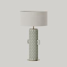 Лампа Aromas del Campo Настольная лампа Yut матовая латунь с абажуром 801011/41 арт. 481635