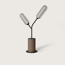 Лампа Aromas del Campo Настольная лампа Lari светло-серая кожа арт. 215966