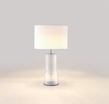 Лампа Aromas del Campo Настольная лампа Atina хромированный металл + белый абажур 801011/35 арт. 074211