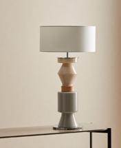 Лампа Aromas del Campo Настольная лампа Kitta Ponn латунный металл, белый абажур 801011/40 арт. 117194