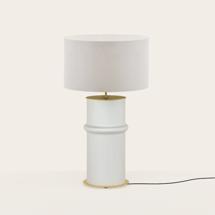 Лампа Aromas del Campo Настольная лампа Bambu матовый латунный металл с абажуром 801011/41 арт. 461552