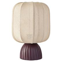 Лампа Bergenson Bjorn Лампа настольная texture rib, 27х39 см, вишневая/бежевая арт. BB0000572