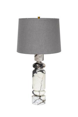 Лампа Garda Decor 185HM-03528 Лампа настольная плафон цвет серый Н.77см арт. 185HM-03528