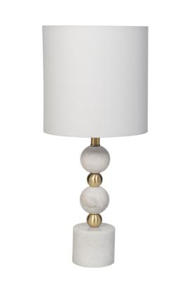 Лампа Garda Decor 22-89567 Лампа настольная плафон лён белый h.56 см арт. 22-89567