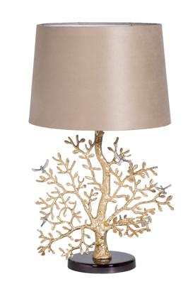 Лампа Garda Decor 69-818021 Лампа настольная "Дерево" плафон бежевый d43,5*69 см арт. 69-818021