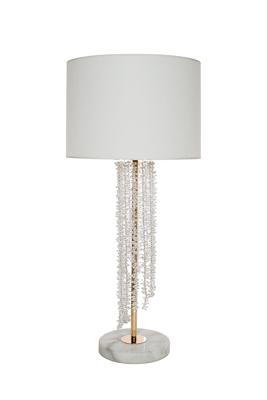 Лампа Garda Decor K2KR0700T-1 Лампа настольная Медуза (Medusa) d43*88см плафон белый арт. K2KR0700T-1