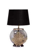 Лампа Garda Decor 69-102003 Лампа настольная плафон чёрный d26,5*32,7см арт. 69-102003