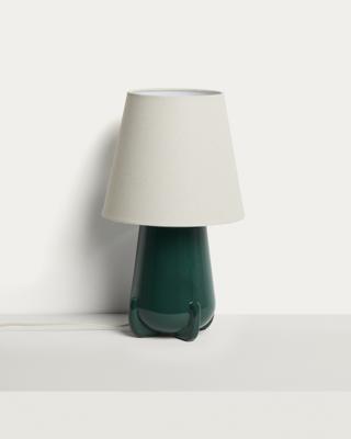 Лампа La Forma (ех Julia Grup) Настольная лампа Odra из зеленой керамики с глянцевой отделкой арт. 482439