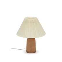 Лампа La Forma (ех Julia Grup) Colour Настольная лампа из натурального дерева и бежевым абажуром арт. 157732