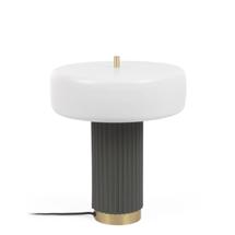 Лампа La Forma (ех Julia Grup) Металлическая настольная лампа Serenella окрашенная в белый и зеленый цвета арт. 109719