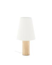 Лампа La Forma (ех Julia Grup) Настольная лампа Marga из массива каучукового дерева с натуральной отделкой арт. 422683