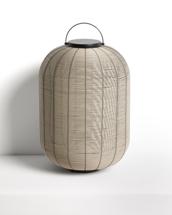 Лампа La Forma (ех Julia Grup) Портативная настольная лампа Saranella из светло-серого искусственного ротанга арт. 482632