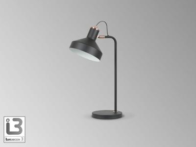 Лампа Schuller Irias Настольная лампа 1L черный-медный арт. 292982