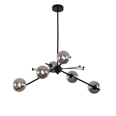 Люстра Delight Collection Люстра 9303P-6 black/smoky арт. 9303P-6 black/smoky