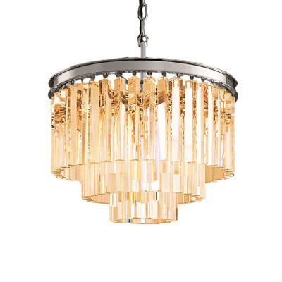 Люстра Delight Collection Люстра Odeon 6 chrome/amber арт. KR0387P-6 chrome/amber