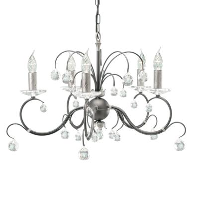 Люстра Elstead Lighting Светильник LUN 5 BLK/SIL арт. LUN 5 BLK/SIL