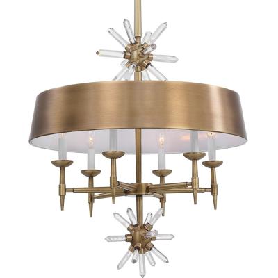 Люстра Uttermost Люстра Star Quartz, 6 Lt Pendant - Antique Brass арт. ZN-410470