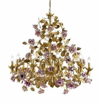 Люстра Villari ROSES CHANDELIER 10 LIGHTS