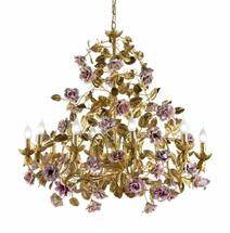 Люстра Villari ROSES CHANDELIER 10 LIGHTS