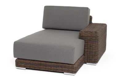 Модуль 4SIS "Капри" кушетка из искусственного ротанга, цвет коричневый арт. YH-C1865WZ brown