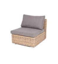 Модуль 4SIS "Лунго" модуль диванный прямой с подушками, цвет соломенный (гиацинт) арт. YH-C1032W-TW