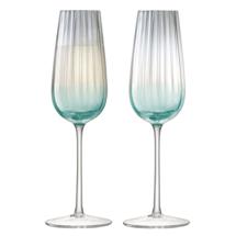 Набор LSA International Набор бокалов для шампанского dusk, 250 мл, зелено-серый, 2 шт. арт. G1332-09-151