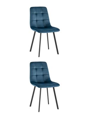Набор Stool Group Стул Chilly велюр сине-зеленый 2 шт. арт. УТ000037226