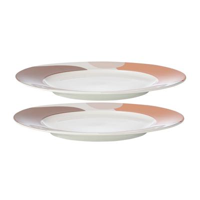 Набор Tkano Набор из двух тарелок бежевого цвета с авторским принтом из коллекции freak fruit, 21 см арт. TK22-TW_PL0008