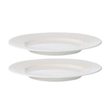 Набор Tkano Набор из двух тарелок белого цвета с фактурным рисунком из коллекции essential, 22см арт. TK22-TW_PL0006