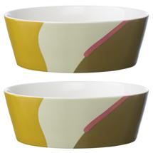 Набор Tkano Набор из двух салатников горчичного цвета с авторским принтом из коллекции freak fruit, 16см арт. TK22-TW_BW0005