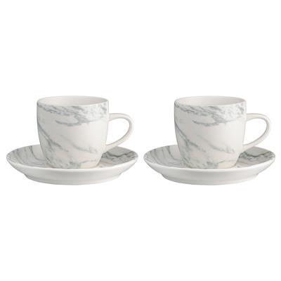 Набор ЯЯЯ Набор чайных пар marble, 250 мл, 2 шт. арт. LJ_RM_CU250