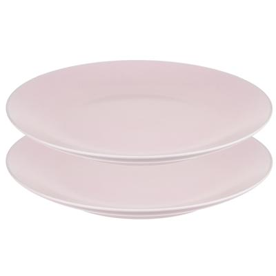 Набор ЯЯЯ Набор обеденных тарелок simplicity, D26 см, розовые, 2 шт. арт. LT_LJ_DPLSM_CRR_26