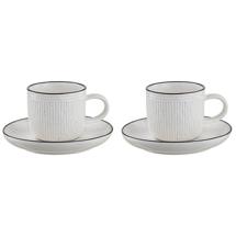 Набор ЯЯЯ Набор кофейных пар contour, 125 мл, 2 шт. арт. LJ_RI_CU125