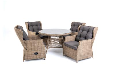 Обеденная группа 4SIS "Лацио" обеденная группа из искусственного ротанга, цвет соломенный арт. LC4T1-5-SET