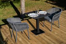 Обеденная группа 4SIS "Каффе" обеденная группа на 2 персоны, цвет "серый гранит" арт. KC2T-3-SET1 multicolor-1