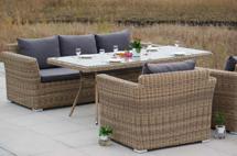 Обеденная группа 4SIS "Моккачино" обеденная группа из искусственного ротанга, цвет соломенный арт. MS3C2T-4-SET